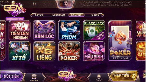 Cược thủ nên tải app Gemwin để tham gia nhiều game hot